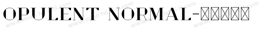 opulent normal字体转换